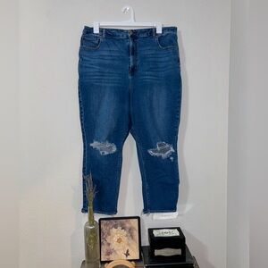 American Eagle , Curvy Mom Jean,lightly worn, stretchy fit, Size: US 20 Short